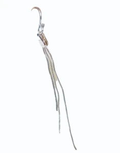 Triple snake 4.5cm – silver 925 – earring base