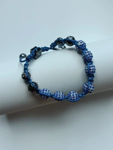 Braided navy blue bracelet