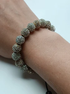 Braided silver-gold plated bracelet