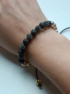 Braided bracelet with Nialaya crystals
