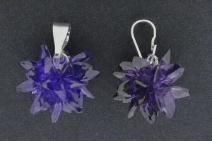 Pendant spikes purple