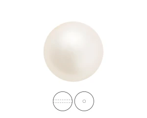 Preciosa Nacre Pearls  - Pearl Effect Light Creamrose - okrągła przewiercona