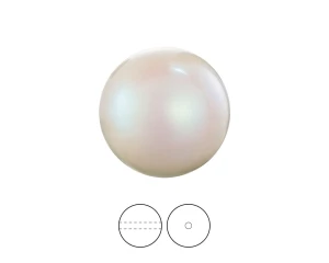 Preciosa Nacre Pearls  - Pearescent White okrągła przewiercona