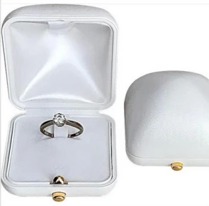 Opakowanie pudelko na pierścionek  - biały