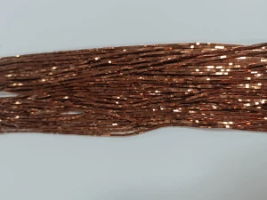 Hematyt naturalny brąz kwadrat 1,5 x 1,5mm sznur 40 cm