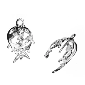 Zawieszka do biżuterii srebro 925 krawatka ażur