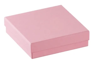 Opakowanie do biżuterii 86×25×86 mm róż, biały wkład