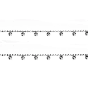 Beaded chain - sterling silver AG 925