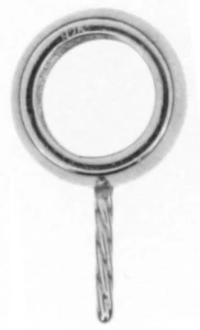 Silver clasp for coral