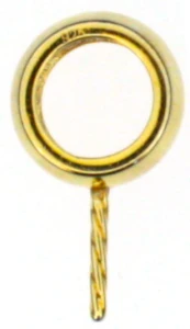 Gold-plated silver pendant bail