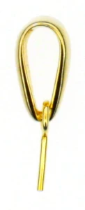Gold-plated silver pendant bail