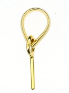 Gold-plated silver pendant bail