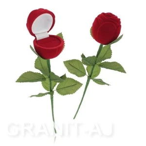 Rose with stem box F-30 27 cm x 4 cm