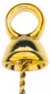 Gold-plated silver pendant bail