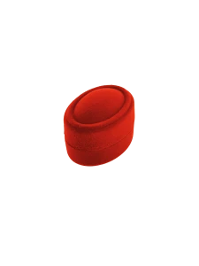 Flokowane owalne pudełko na biżuterię