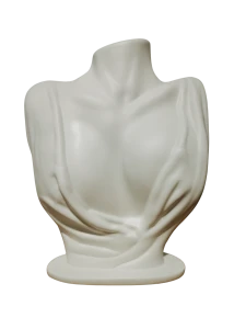 Ekspozytor popiersie białe gipsowe