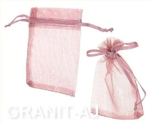 Dirty pink jewelry pouch 7x10 cm
