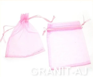 Pink jewelry pouch 9x7 cm